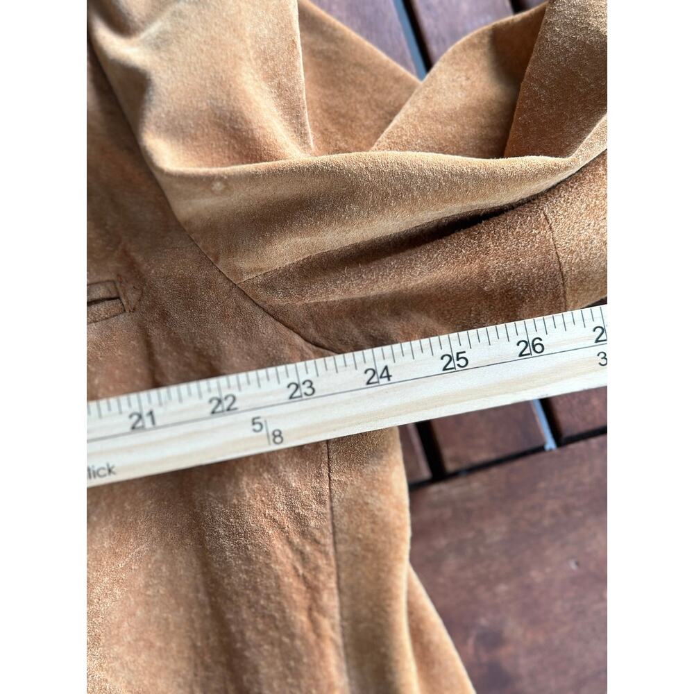 Vintage 70’s Lakeland Men’s 50 Tan Brown Genuine Suede Leather Jacket Hong Kong - Picture 4 of 7